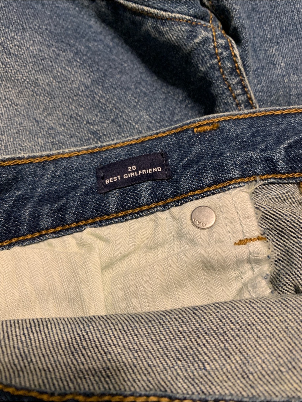 Gap womens girlfriend jeans size 28 - Picture 7 of 8
